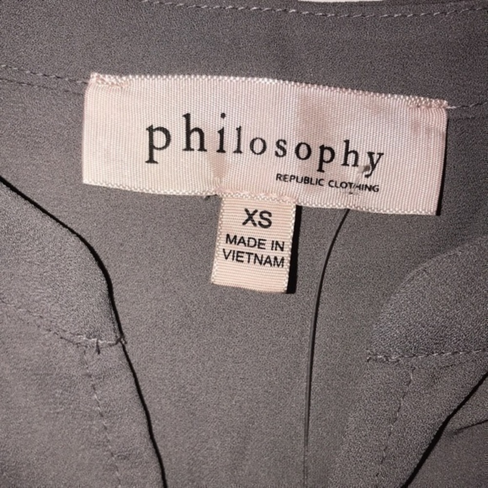 Philosophy Front Tie Blouse - Picture 3 of 8
